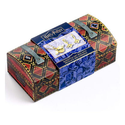 Harry Potter: Quidditch Golden Snitch Halskette und Ohrringe Geschenkset (Goldfarben) Image 3