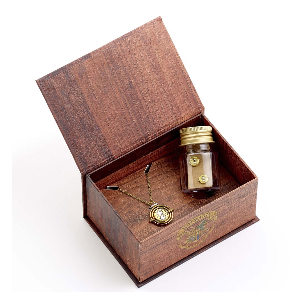 Harry Potter: Hermoine Potions Time Turner Halskette und Ohrringe Geschenkset (Goldfarben) Image 1