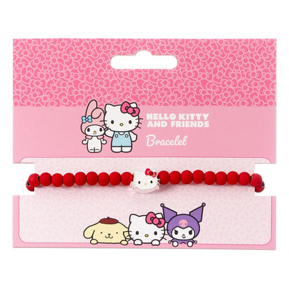 Hello Kitty Armband rote Perlen mit Hello Kitty Anhänger 21 cm Image 2