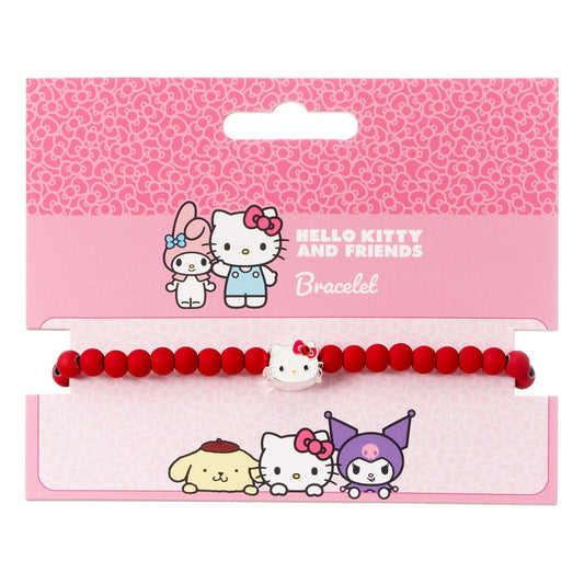 Hello Kitty Armband rote Perlen mit Hello Kitty Anhänger 21 cm Image 2