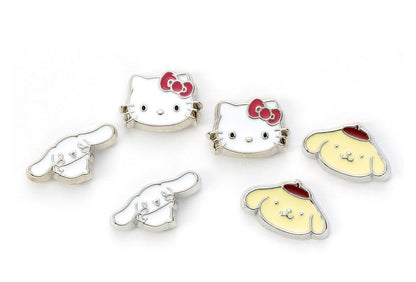 Sanrio Ohrstecker-Set Hello Kitty, Cinnamon Roll und Pompompurin Image 3