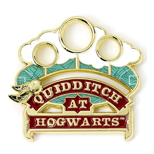 Harry Potter Ansteckpin Quidditch (Goldfarben) Image 1