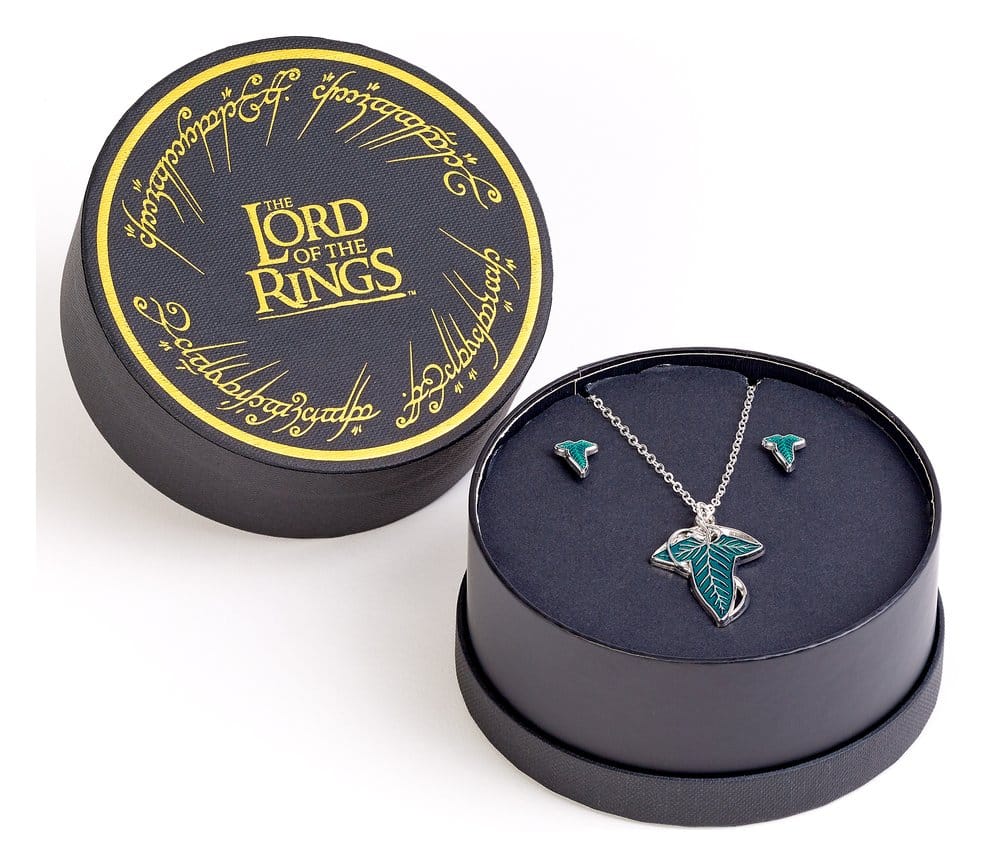 Der Herr der Ringe Ohrring- und Halsketten-Geschenkset Blatt von Lorien Image 1