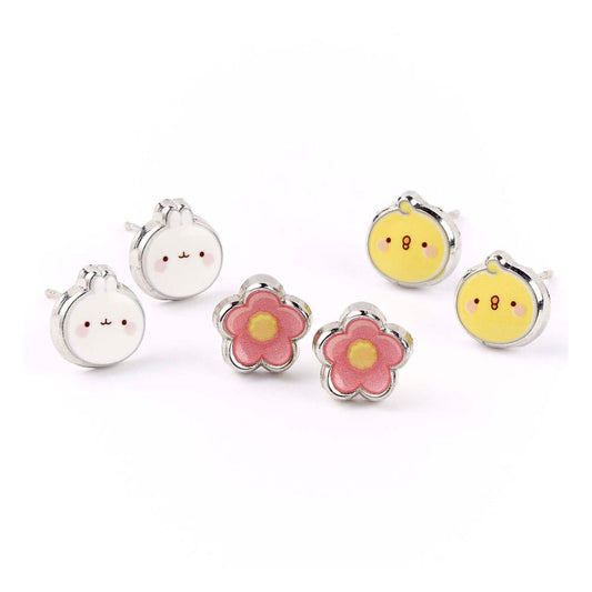 Molang Stud Ohrringe 3er-Pack Molang and Piu Piu Image 2