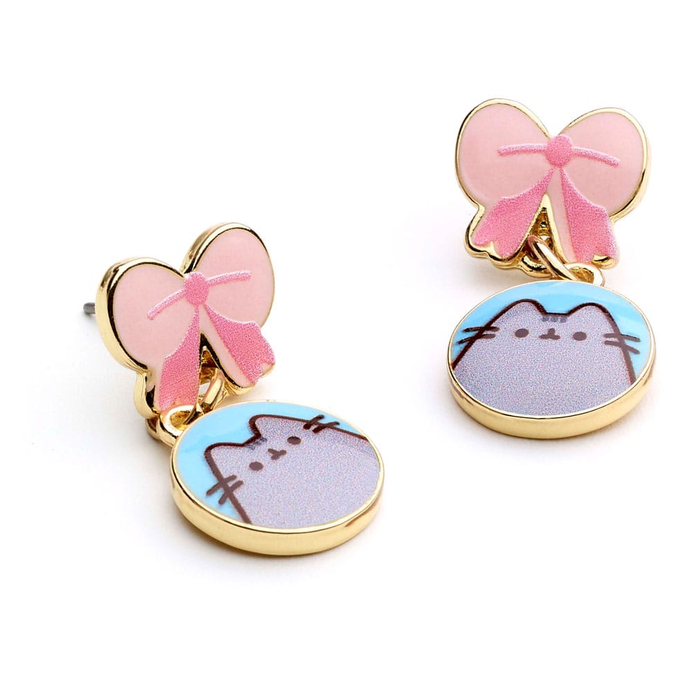 Pusheen Drop Ohrringe Pink Bows Image 2