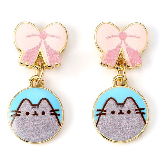Pusheen Drop Ohrringe Pink Bows Image 1