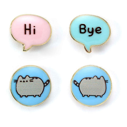 Pusheen Stud Ohrringe 2er-Pack "Hi , Bye" Image 1