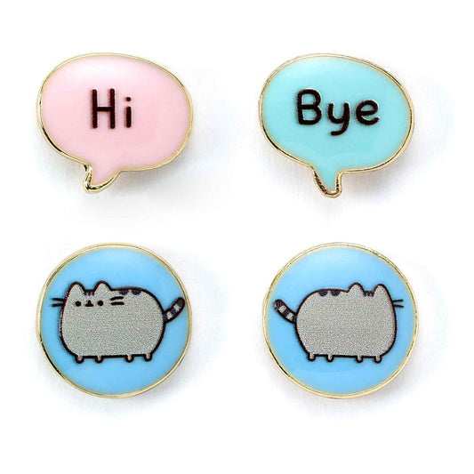 Pusheen Stud Ohrringe 2er-Pack "Hi , Bye" Image 1