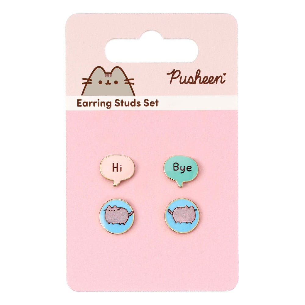 Pusheen Stud Ohrringe 2er-Pack "Hi , Bye" Image 3