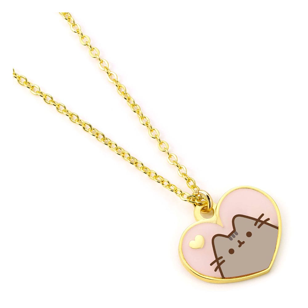 Pusheen Halskette & Anhänger Pink and Gold Heart Image 2