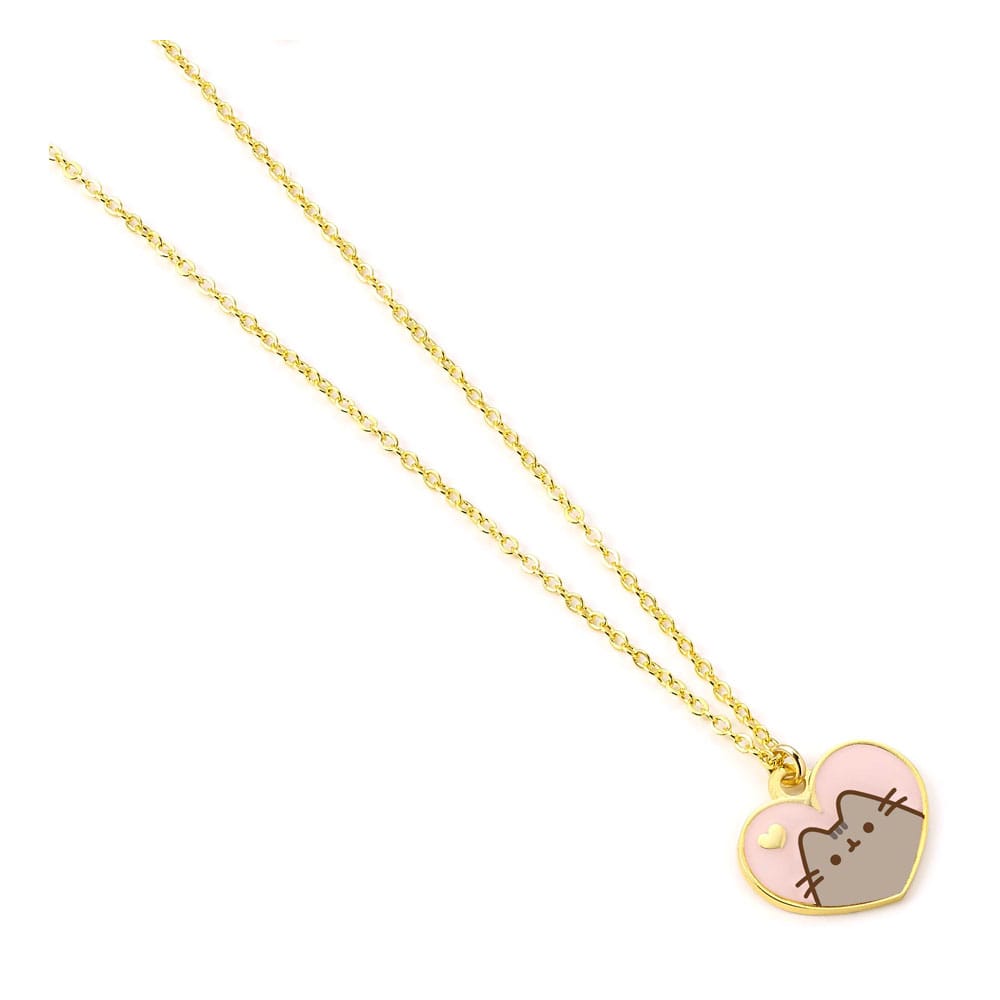 Pusheen Halskette & Anhänger Pink and Gold Heart Image 3