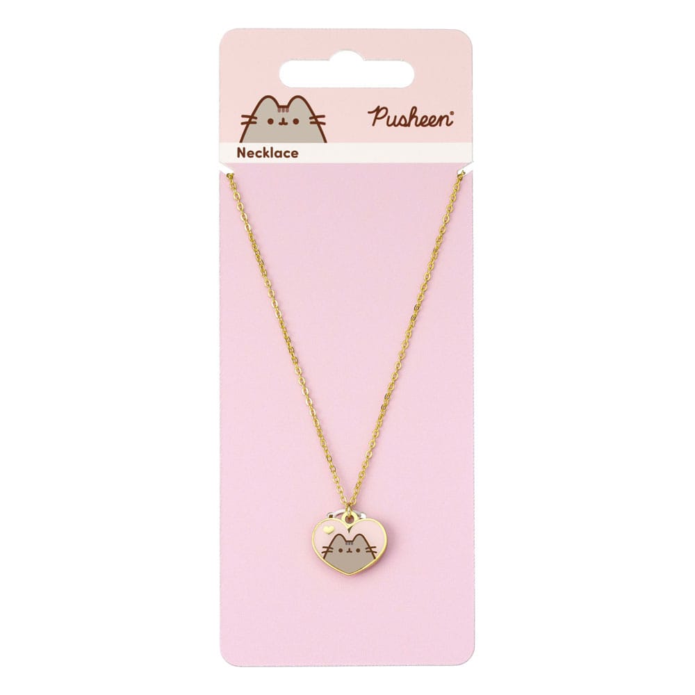 Pusheen Halskette & Anhänger Pink and Gold Heart Image 4