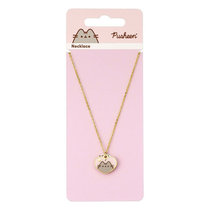 Pusheen Halskette & Anhänger Pink and Gold Heart Image 4