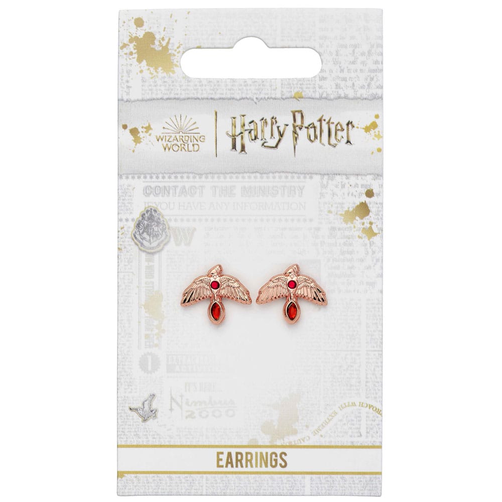 Harry Potter Ohrringe Fawkes (Vergoldet) Image 2