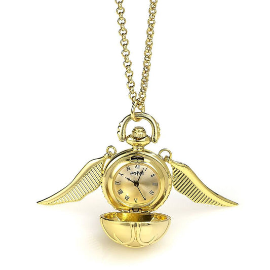 Harry Potter Halskette mit Uhr Goldener Schnatz (vergoldet) Image 1