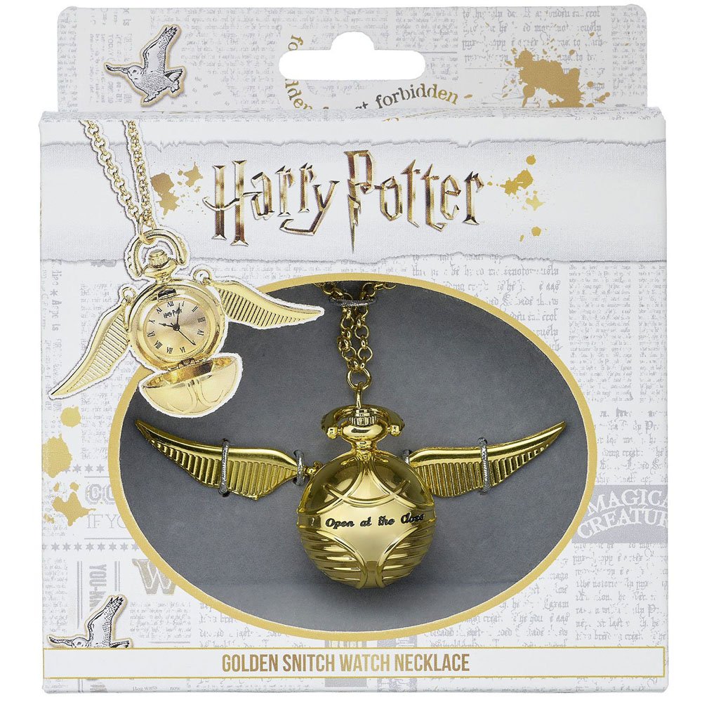 Harry Potter Halskette mit Uhr Goldener Schnatz (vergoldet) Image 3