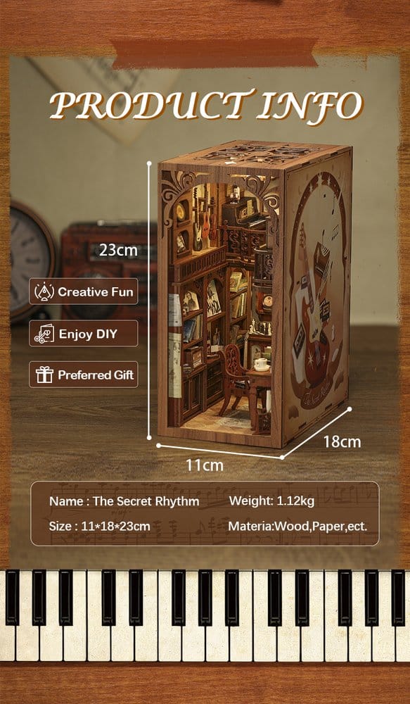Book Nook The Secret Rhythm 23 x 11 cm Image 9