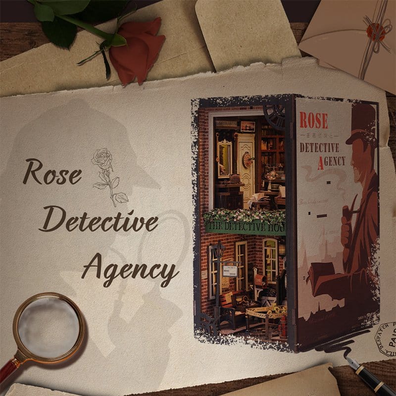 Book Nook Rose Detective Agency 23 x 11 cm Image 2