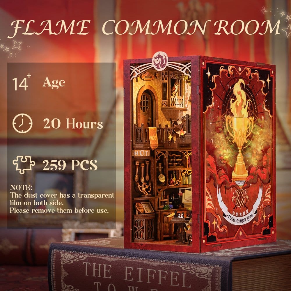 Book Nook Flame Common Room 23 x 11 cm Image 11