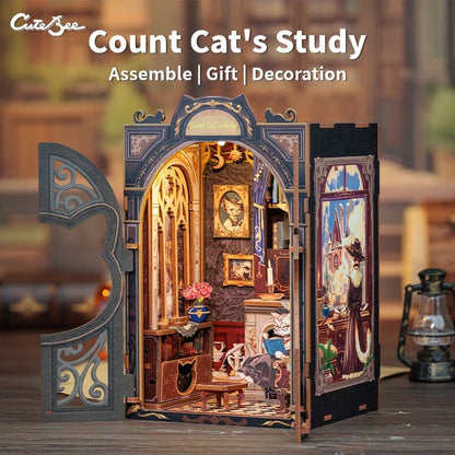 Book Nook Count Cat´s Study 17 x 12 cm Image 3