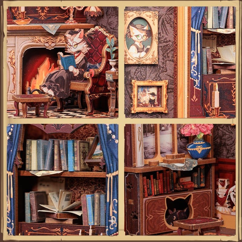 Book Nook Count Cat´s Study 17 x 12 cm Image 13