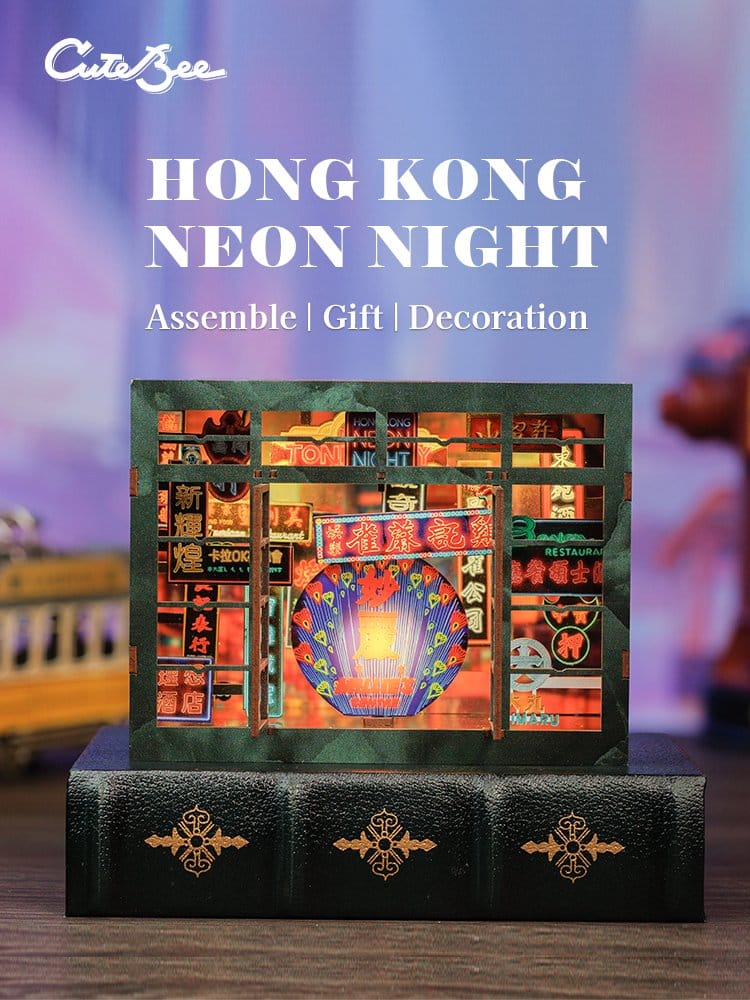 Book Nook Hong Kong Neon Light 13 x 17 cm Image 6