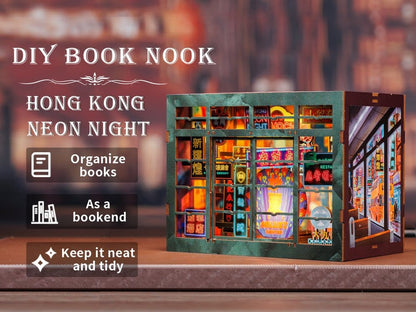 Book Nook Hong Kong Neon Light 13 x 17 cm Image 8