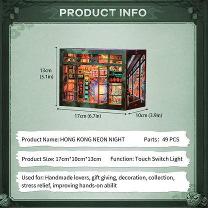Book Nook Hong Kong Neon Light 13 x 17 cm Image 12