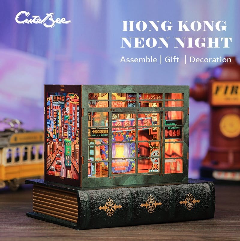 Book Nook Hong Kong Neon Light 13 x 17 cm Image 14