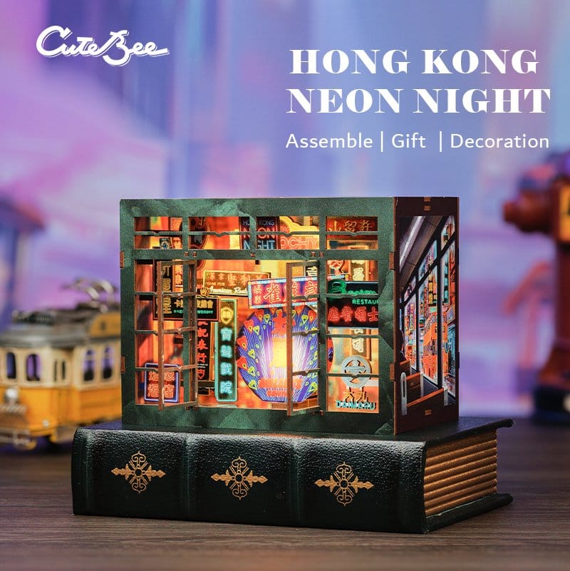 Book Nook Hong Kong Neon Light 13 x 17 cm Image 15