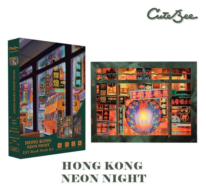 Book Nook Hong Kong Neon Light 13 x 17 cm Image 16