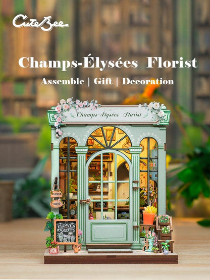 Miniature House Model Kit Champs-Élysées Florist 18 x 16 cm Image 3