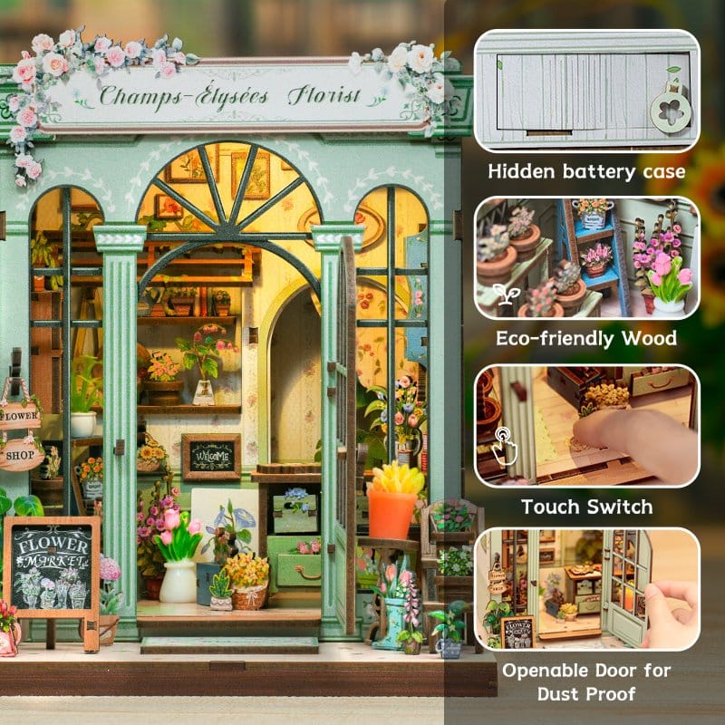 Miniature House Model Kit Champs-Élysées Florist 18 x 16 cm Image 9