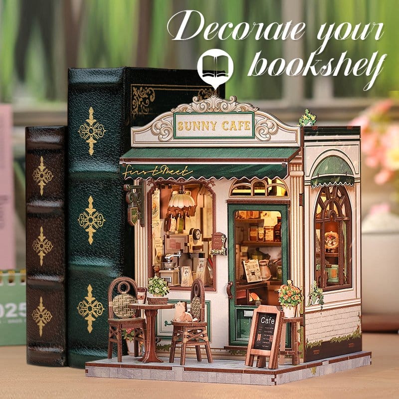 Miniature House Model Kit Sunny Cafe 20 x 16 cm Image 4