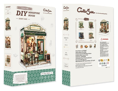 Miniature House Model Kit Sunny Cafe 20 x 16 cm Image 8