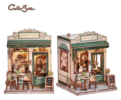 Miniature House Model Kit Sunny Cafe 20 x 16 cm Image 15