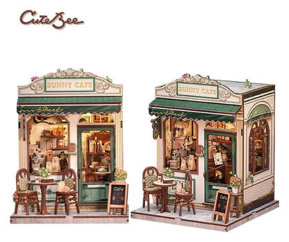 Miniature House Model Kit Sunny Cafe 20 x 16 cm Image 16