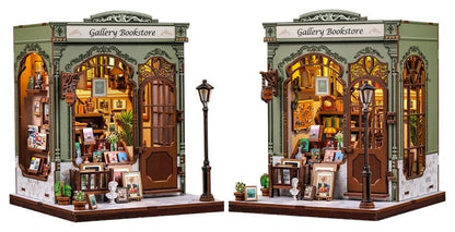 Miniature House Model Kit Gallery Bookstore 20 x 16 cm Image 16