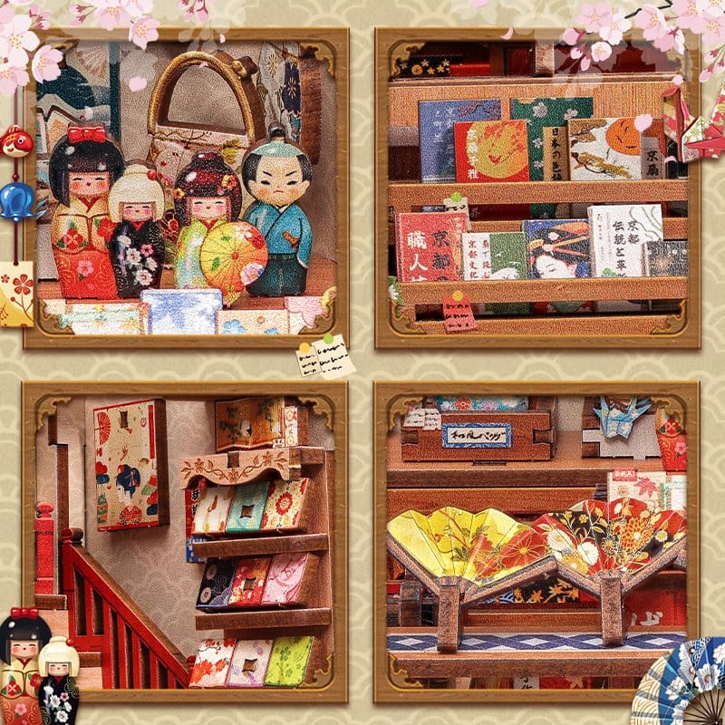 Miniature House Model Kit Tsukino Eogi-dou 19 x 14 cm Image 4