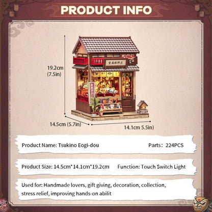 Miniature House Model Kit Tsukino Eogi-dou 19 x 14 cm Image 6
