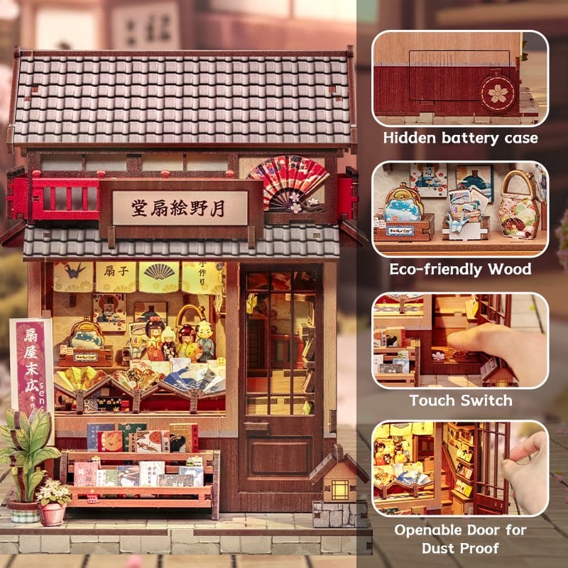 Miniature House Model Kit Tsukino Eogi-dou 19 x 14 cm Image 7