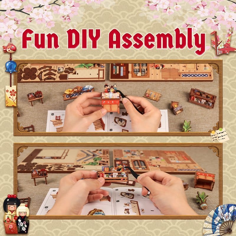 Miniature House Model Kit Tsukino Eogi-dou 19 x 14 cm Image 14