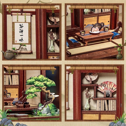 Miniature House Model Kit Kirishima Cha-an 19 x 14 cm Image 3