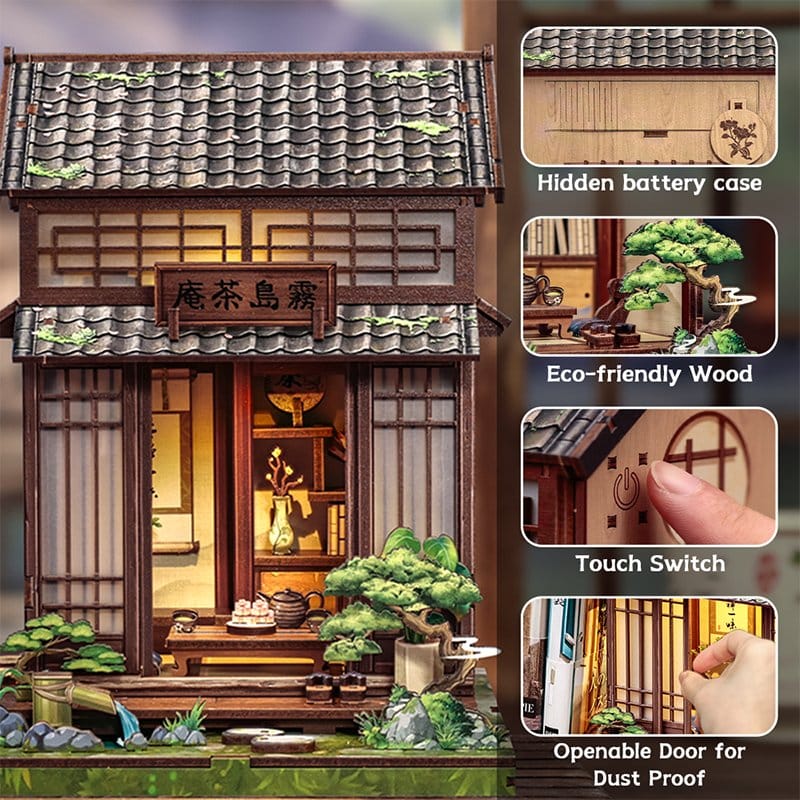 Miniature House Model Kit Kirishima Cha-an 19 x 14 cm Image 6