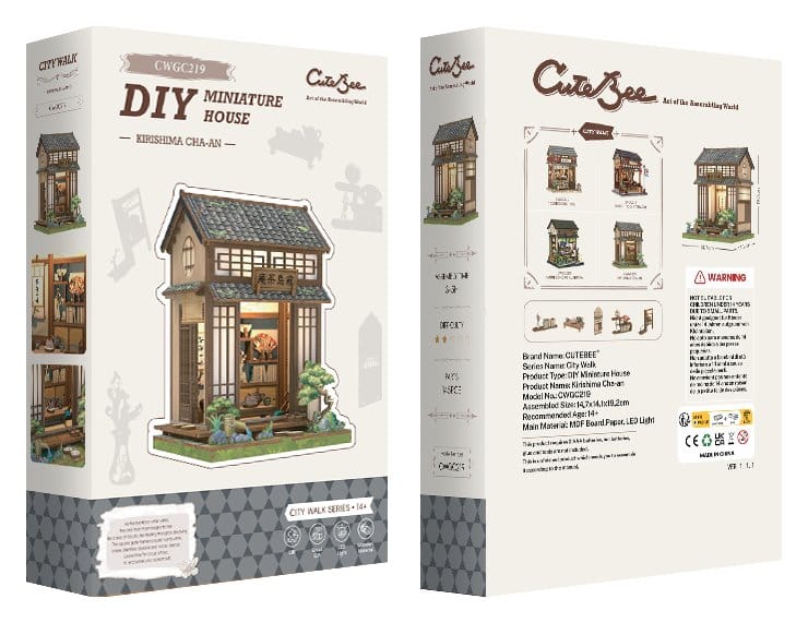 Miniature House Model Kit Kirishima Cha-an 19 x 14 cm Image 8