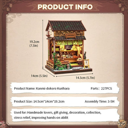 Miniature House Model Kit Kanmi-dokoro Kurihara 19 x 15 cm Image 4