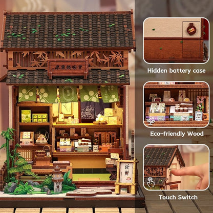 Miniature House Model Kit Kanmi-dokoro Kurihara 19 x 15 cm Image 5