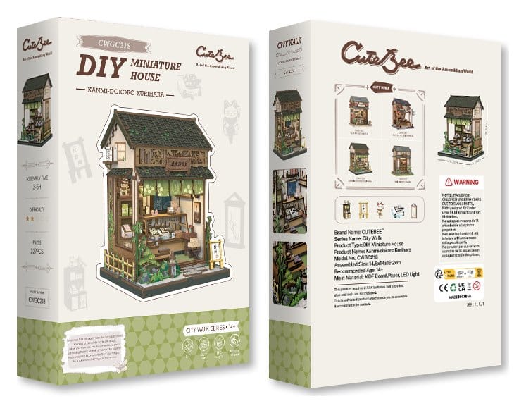 Miniature House Model Kit Kanmi-dokoro Kurihara 19 x 15 cm Image 7