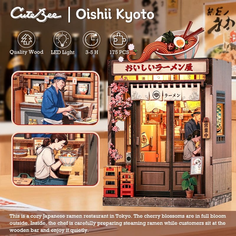 Miniature House Model Kit Oishii Kyoto 22 x 13 cm Image 13