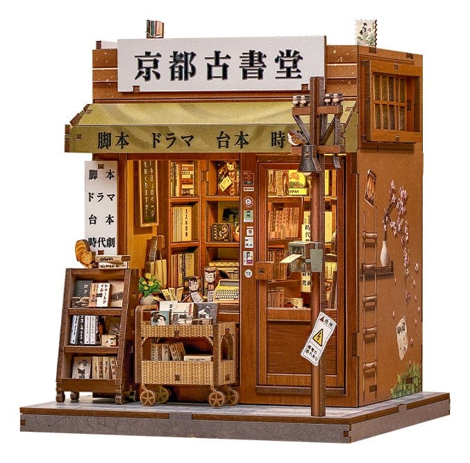 Miniature House Model Kit Antique Bookery of Kyoto 18 x 15 cm Image 1